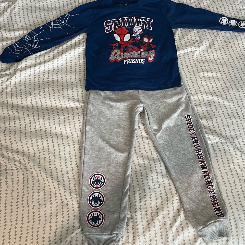 Marvel Spidey Blue and Gray Kids Matching Set